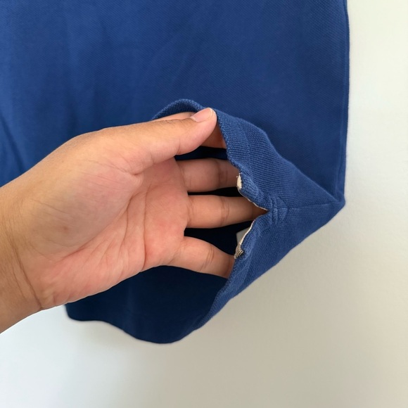 Burberry Blue Polo Shirt Classic Design - Picture 5 of 13